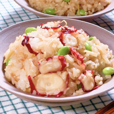 北海道旨味たこと枝豆のおかかごはん